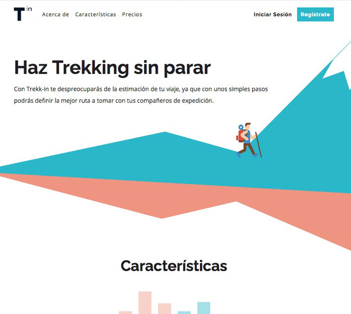 landing page trekking